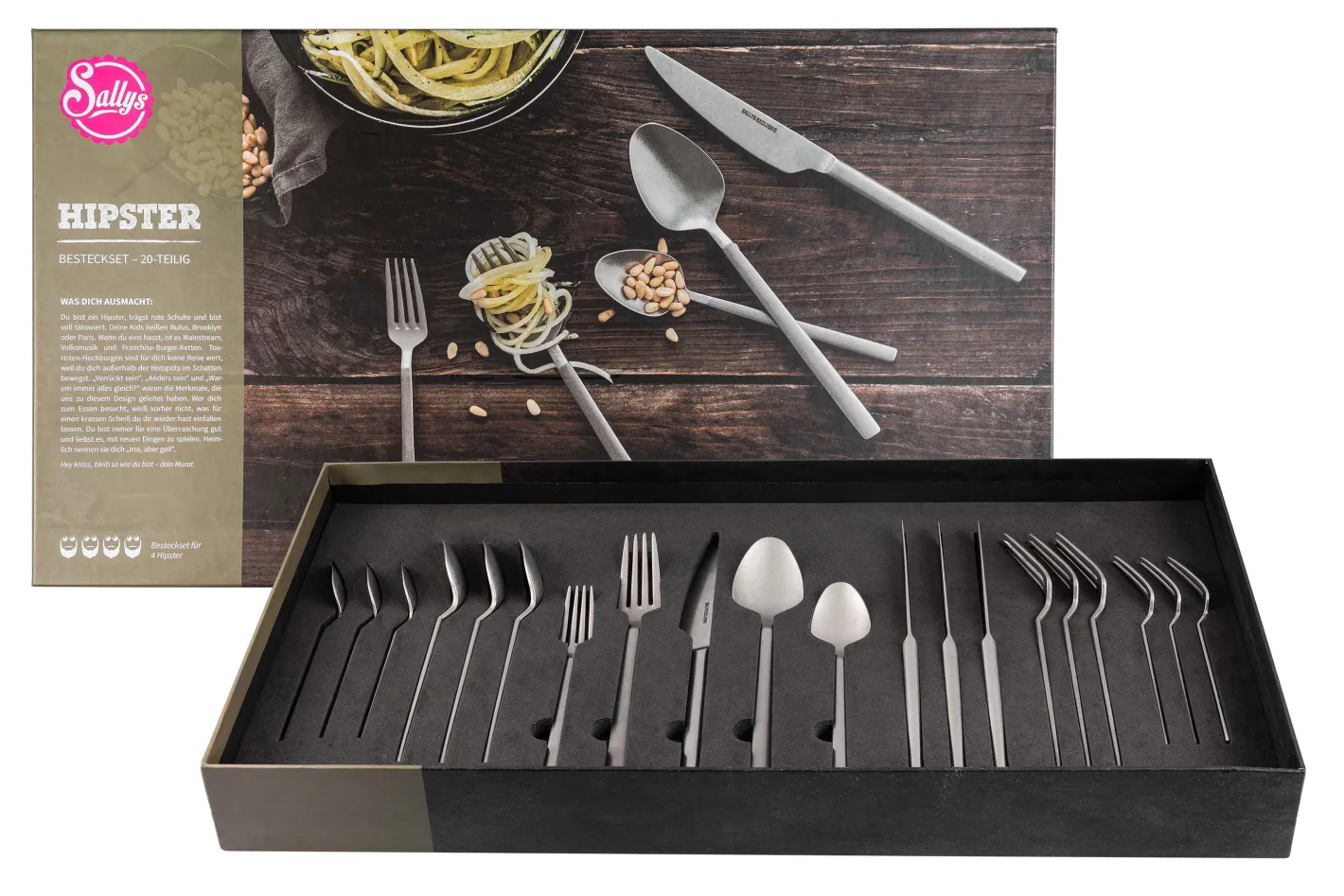 Sallys Besteck-Set - Hipster - 20 Teilig