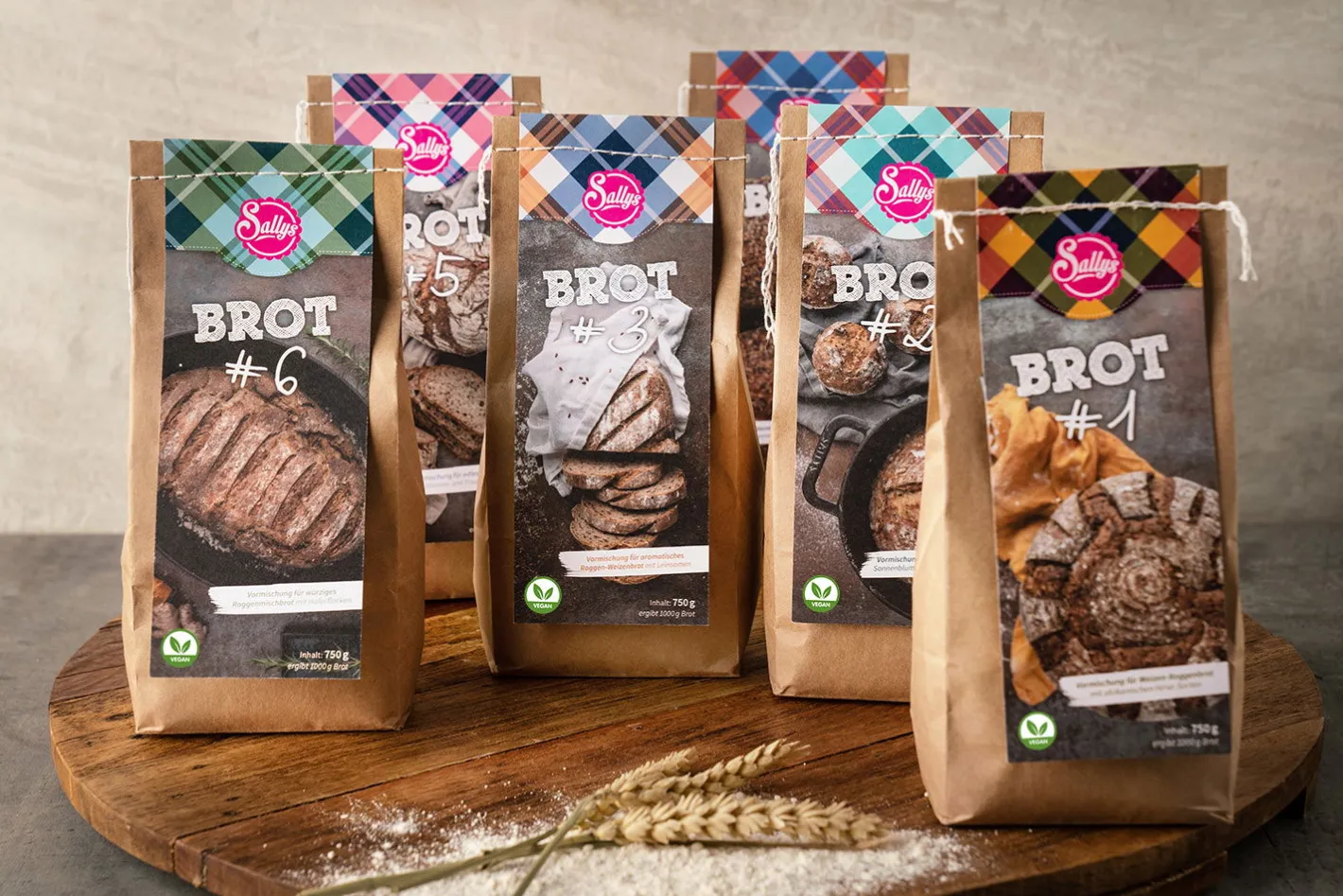 Sallys Brot #1 - Vormischung für Weizen-Roggenbrot