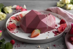 Sallys 3D Diamant-Herz Silikonbackform