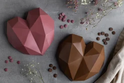 Sallys 3D Diamant-Herz Silikonbackform