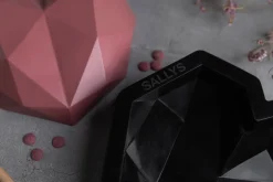 Sallys 3D Diamant-Herz Silikonbackform