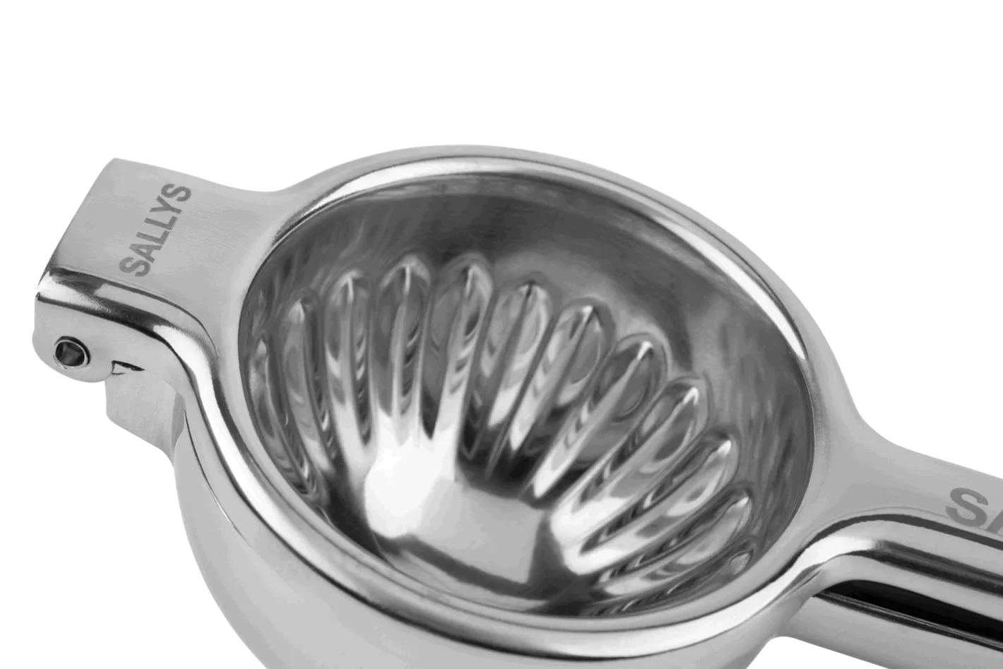 Sallys Edelstahl Zitruspresse all-in-one Presse