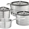 Sallys Edelstahlkochtopfset "La Cucina" 9-Teilig