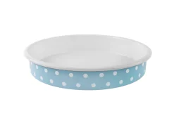Sallys Emaille Ofenform - Ø32 cm - gepunktet
