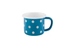 Sallys Emaille Tasse - groß gepunktet