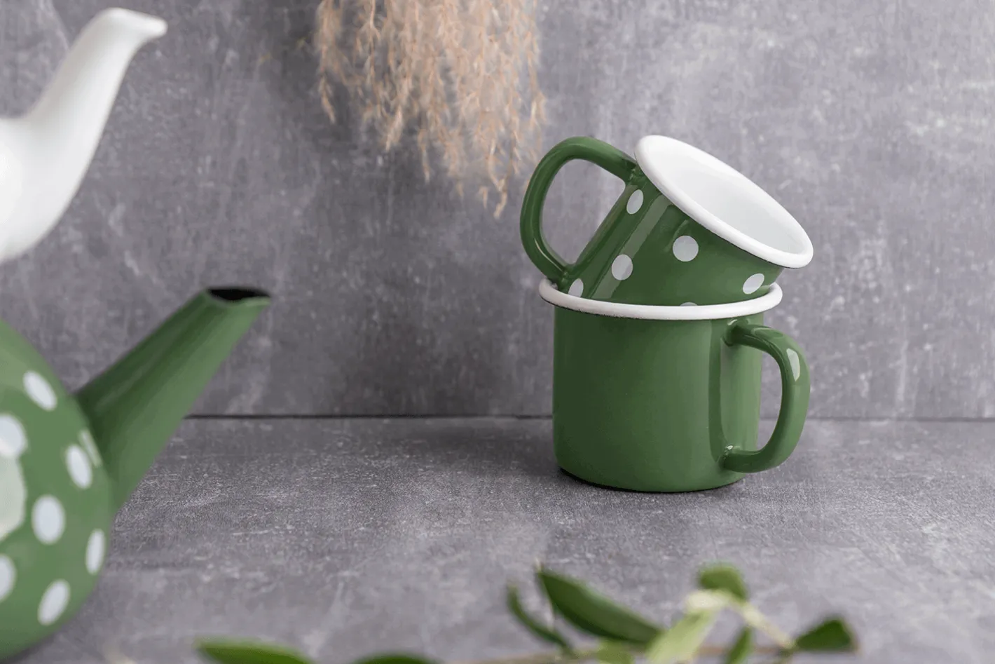 Sallys Emaille Tasse - groß