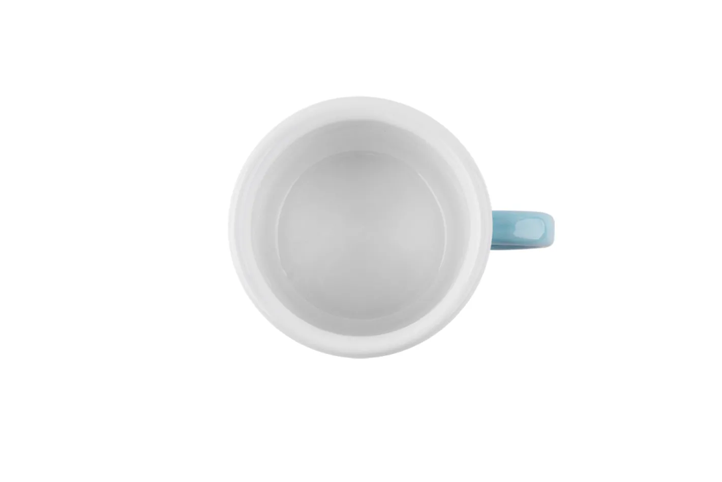 Sallys Emaille Tasse - pastell groß gepunktet