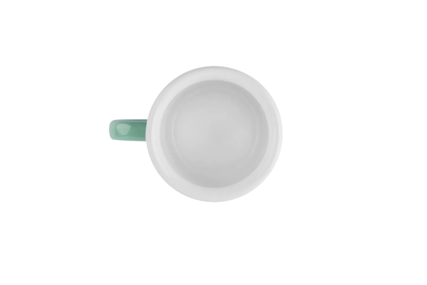 Sallys Emaille Tasse - pastell klein gepunktet