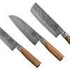 Sallys 3er Messer Set - Nakiri, Masuta & Santoku