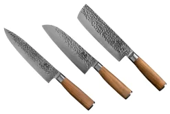 Sallys 3er Messer Set - Nakiri, Masuta & Santoku