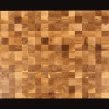 Sallys Hartblock Schneidebrett mit Büffelledergriff