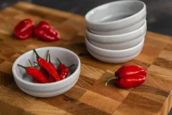 Sallys Hochtemperatur Porzellan Schälchen "Mirrorglaze" - 4er Set
