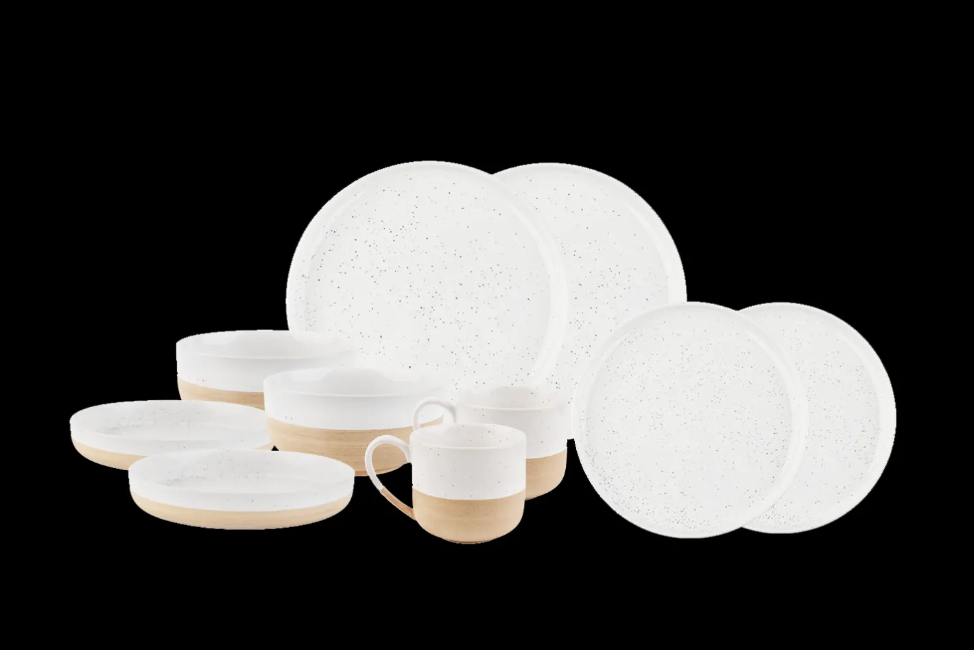 Sallys Hochtemperatur Porzellan Set "Mirrorglaze" - 10 teilig