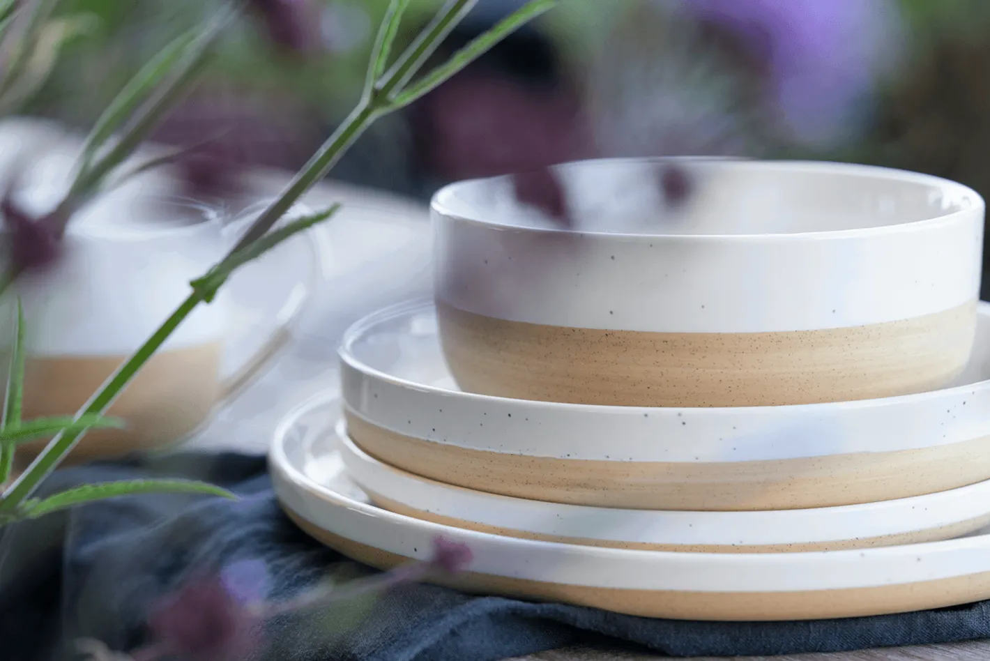 Sallys Hochtemperatur Porzellan Set "Mirrorglaze" - 10 teilig