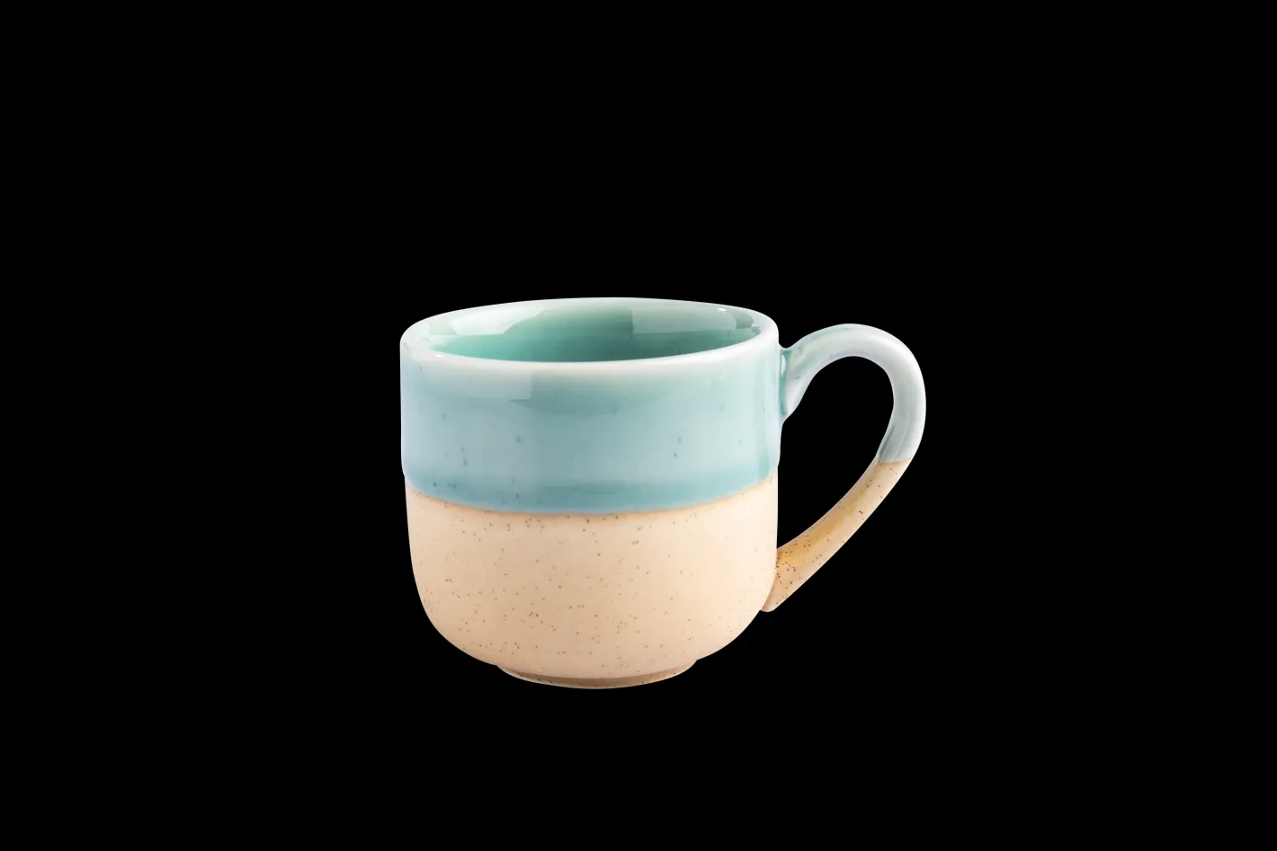 Sallys Hochtemperatur Porzellan Espressotassen "Mirrorglaze" - 4er Set