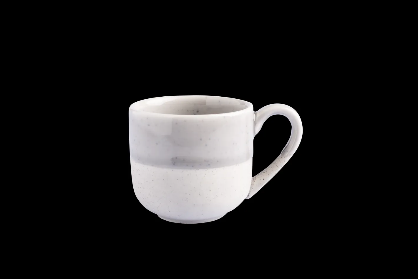 Sallys Hochtemperatur Porzellan Espressotassen "Mirrorglaze" - 4er Set