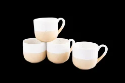 Sallys Hochtemperatur Porzellan Espressotassen "Mirrorglaze" - 4er Set