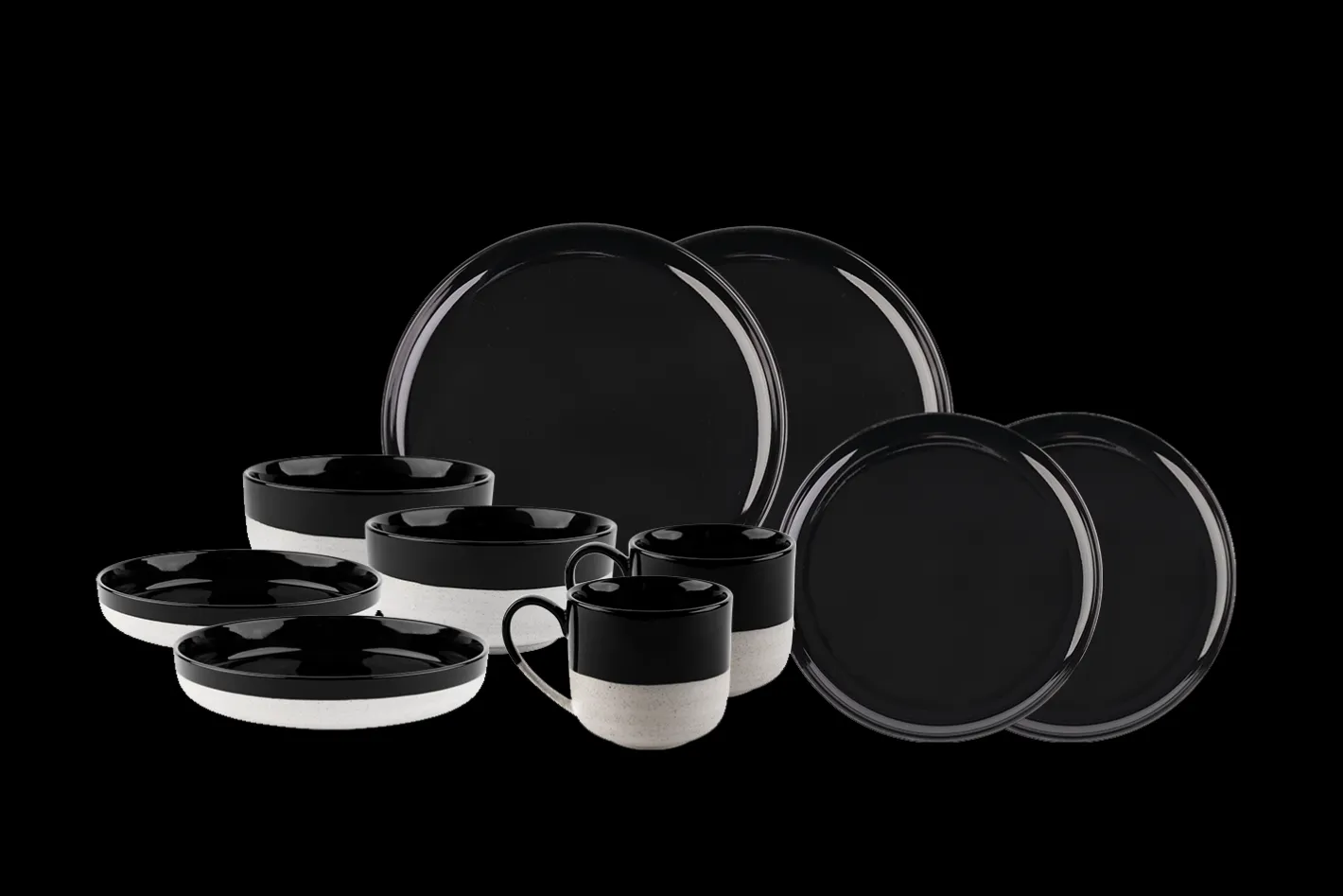 Sallys Hochtemperatur Porzellan Set "Mirrorglaze" - 10 teilig