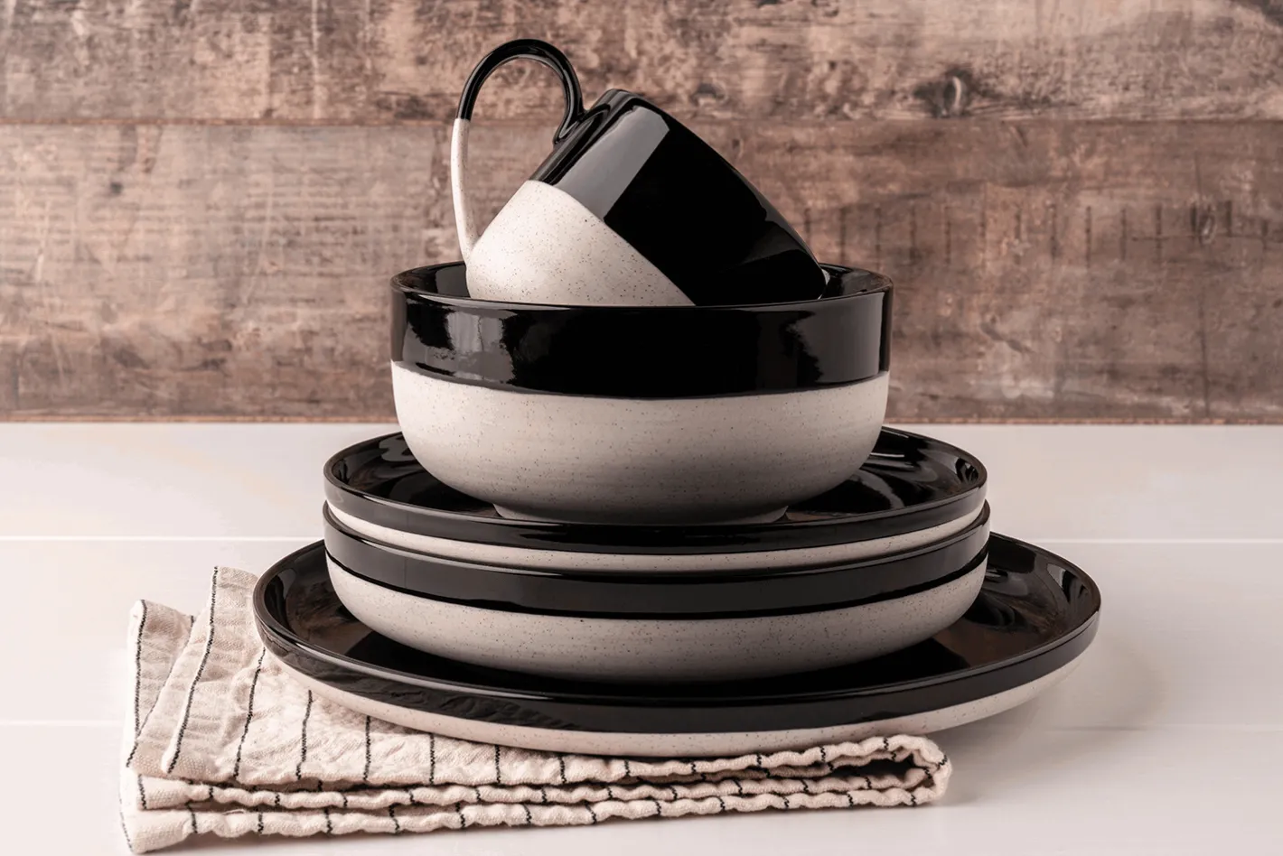 Sallys Hochtemperatur Porzellan Set "Mirrorglaze" - 10 teilig