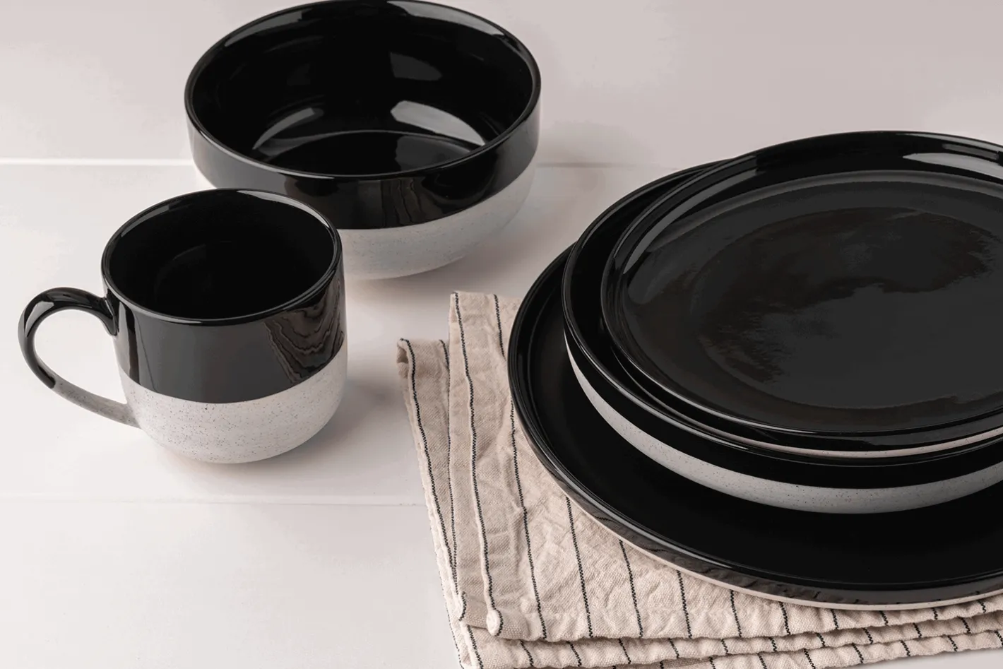 Sallys Hochtemperatur Porzellan Set "Mirrorglaze" - 10 teilig