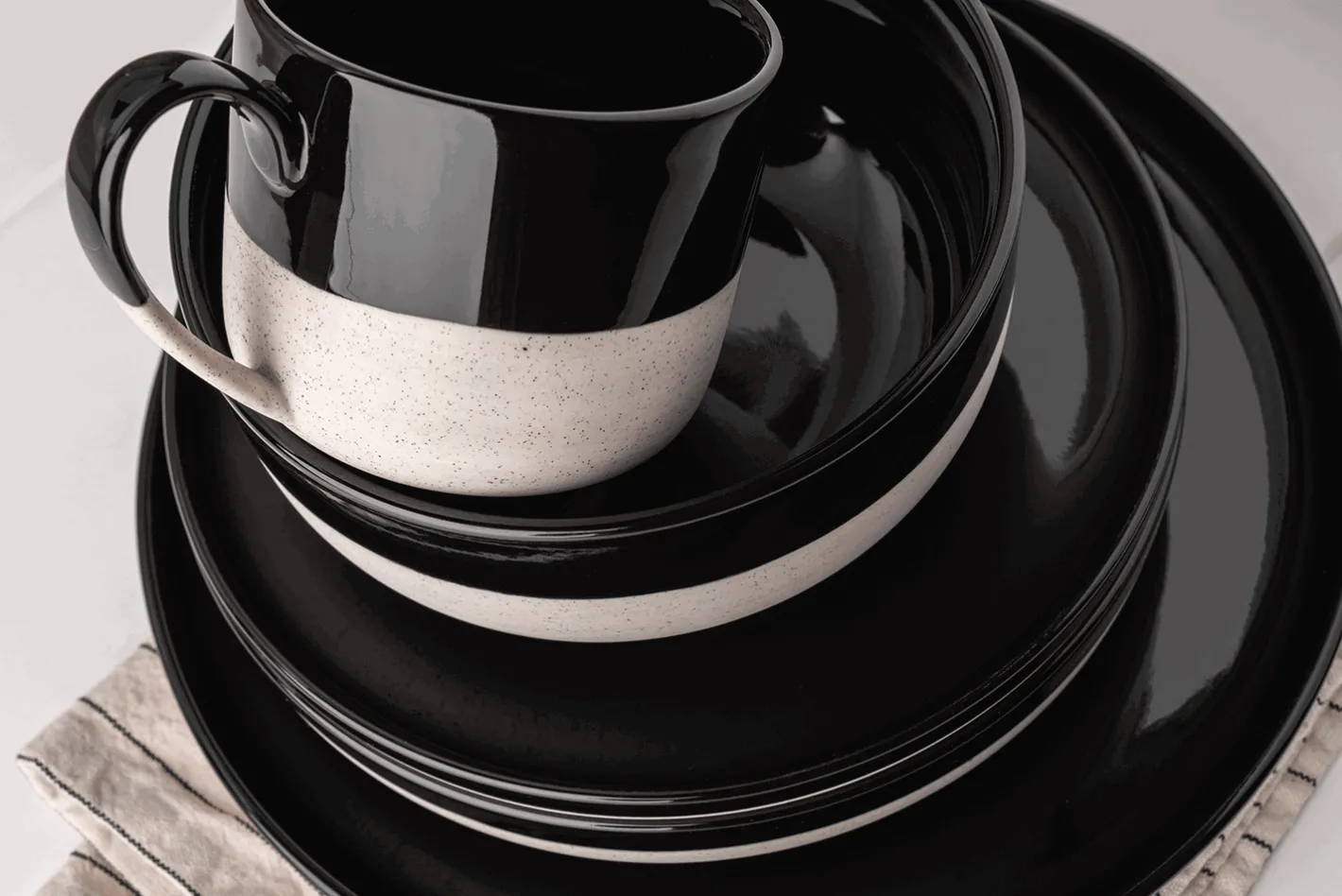 Sallys Hochtemperatur Porzellan Set "Mirrorglaze" - 10 teilig