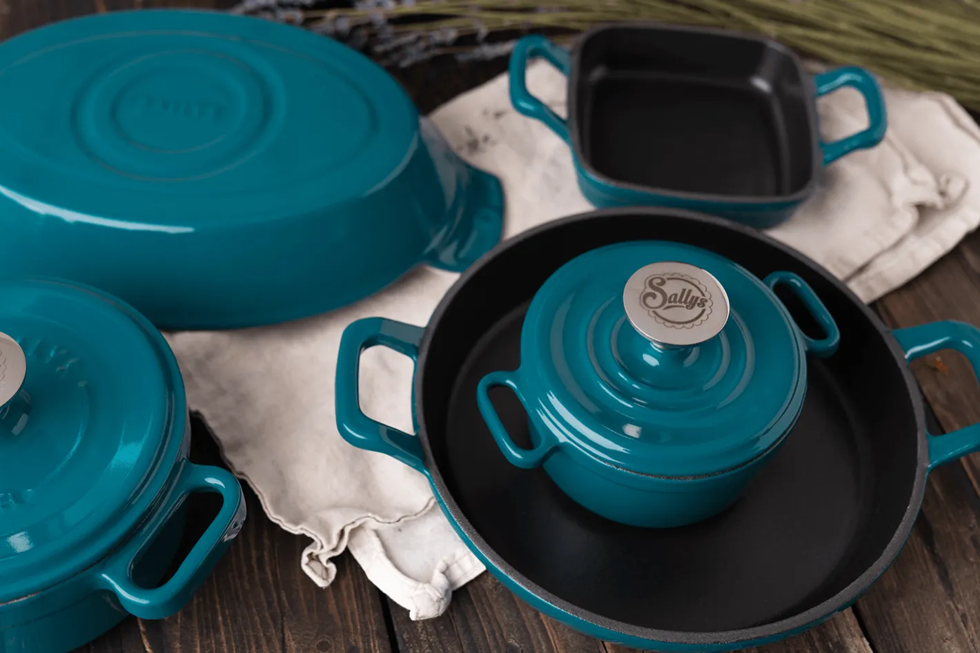 Sallys MINI GUSSEISEN-SERIE 5ER SET