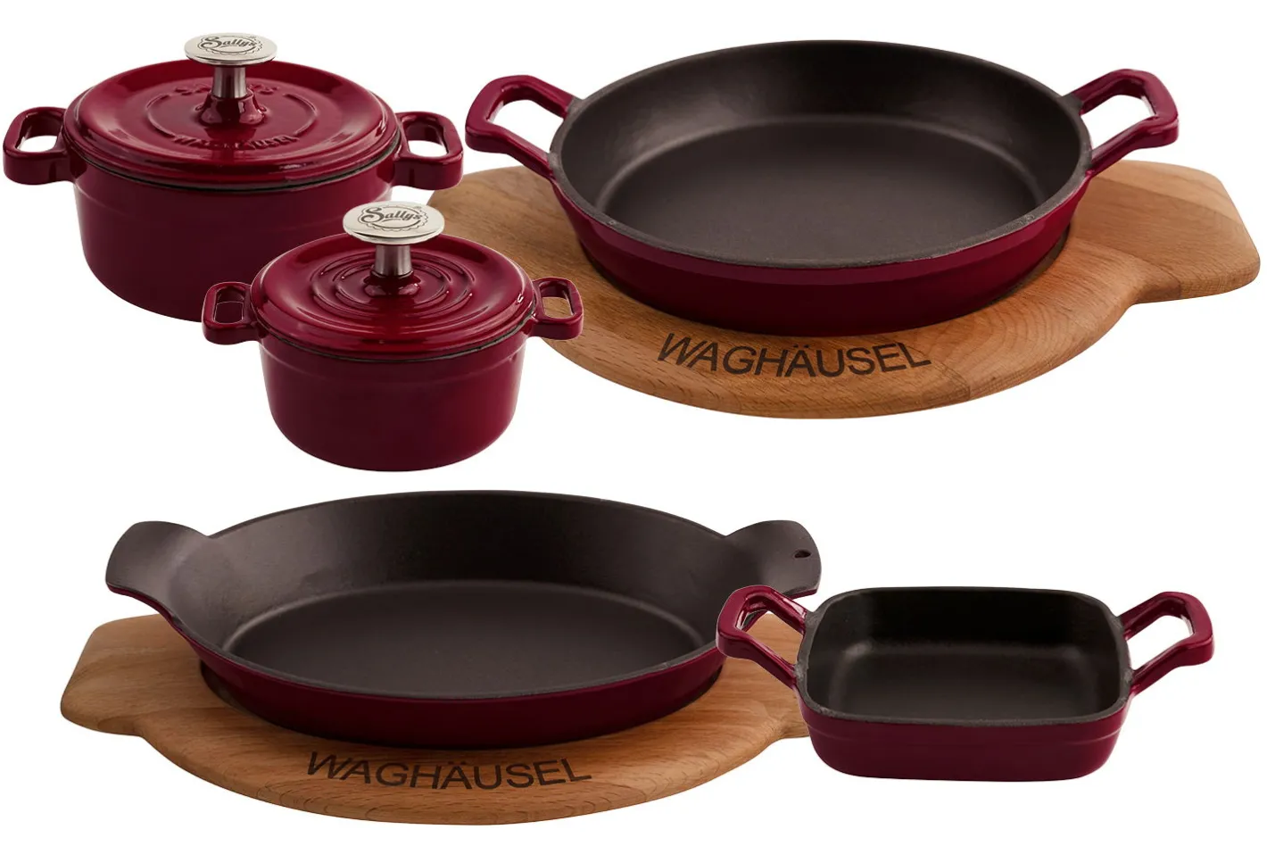 Sallys MINI GUSSEISEN-SERIE 5ER SET