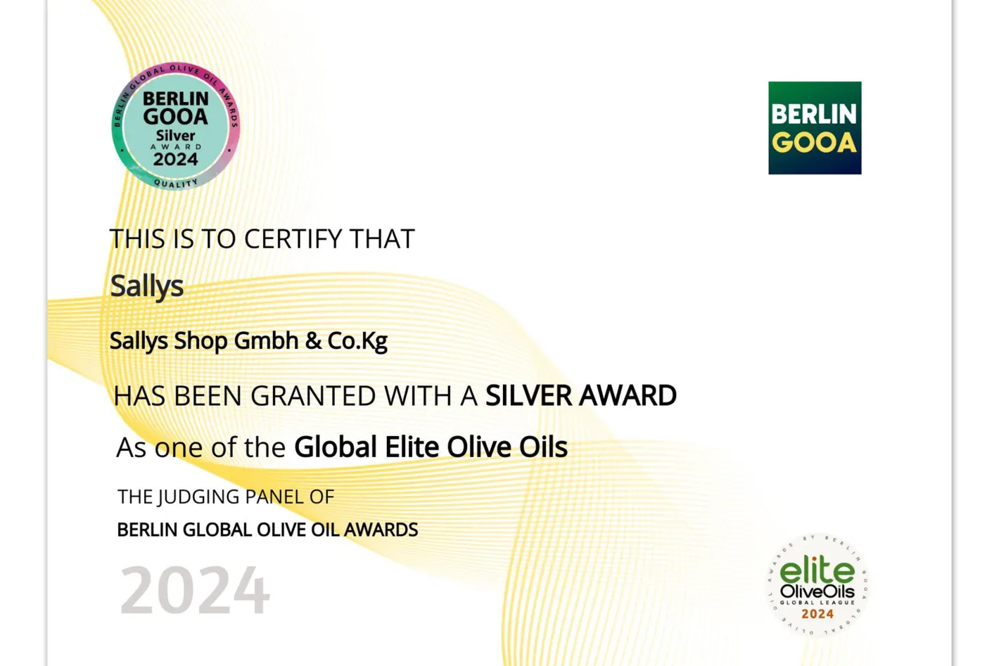 Sallys natives Olivenöl extra - 250 ml