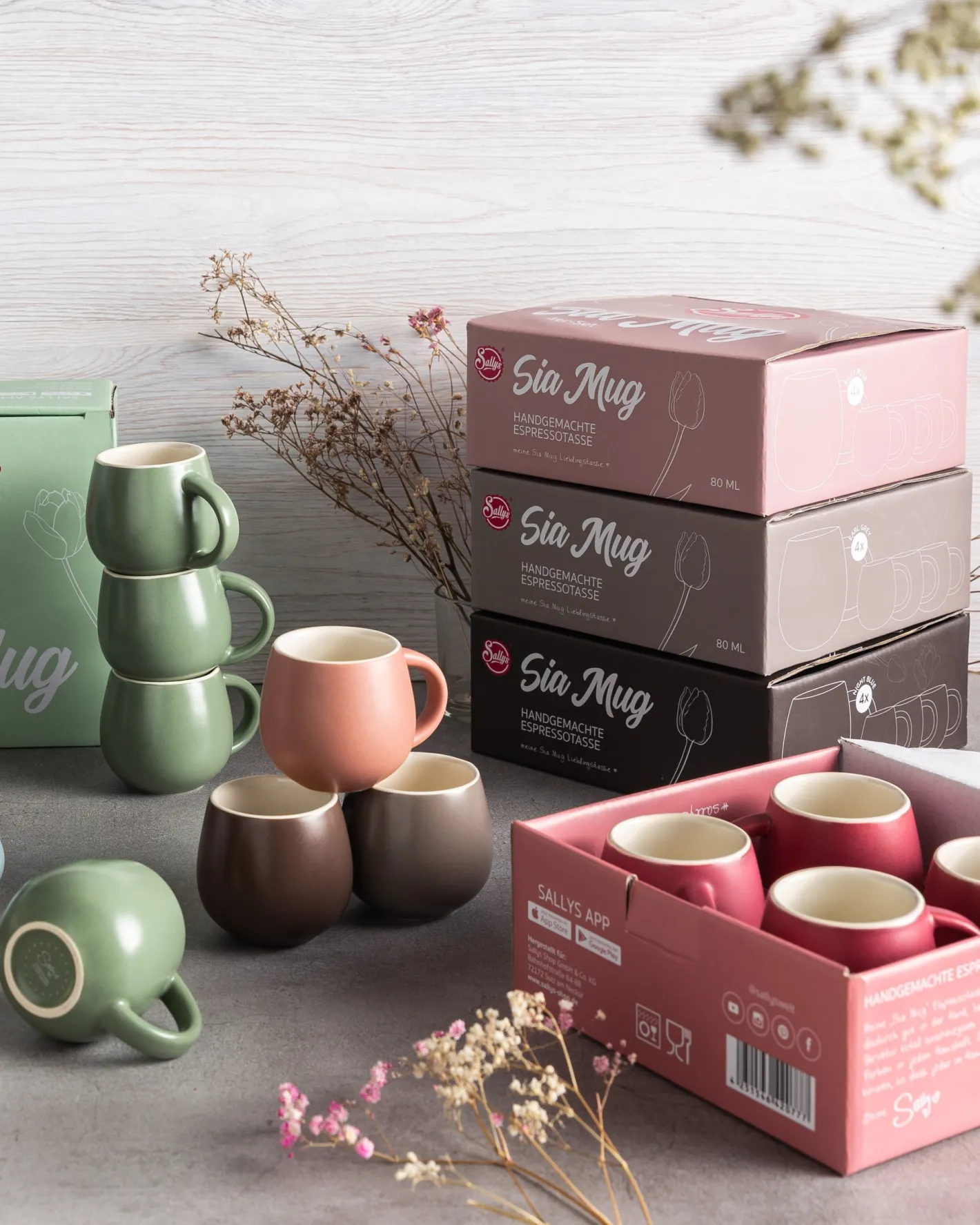 Sallys Sia Mug - Espressotassen Set