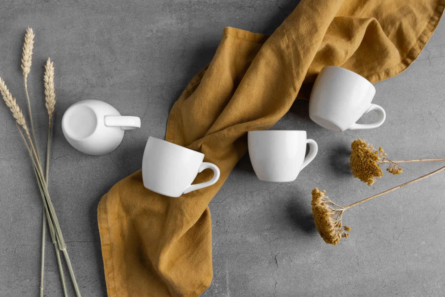 Sallys Silky Glaze Porzellan Espressotassen - 4er Set