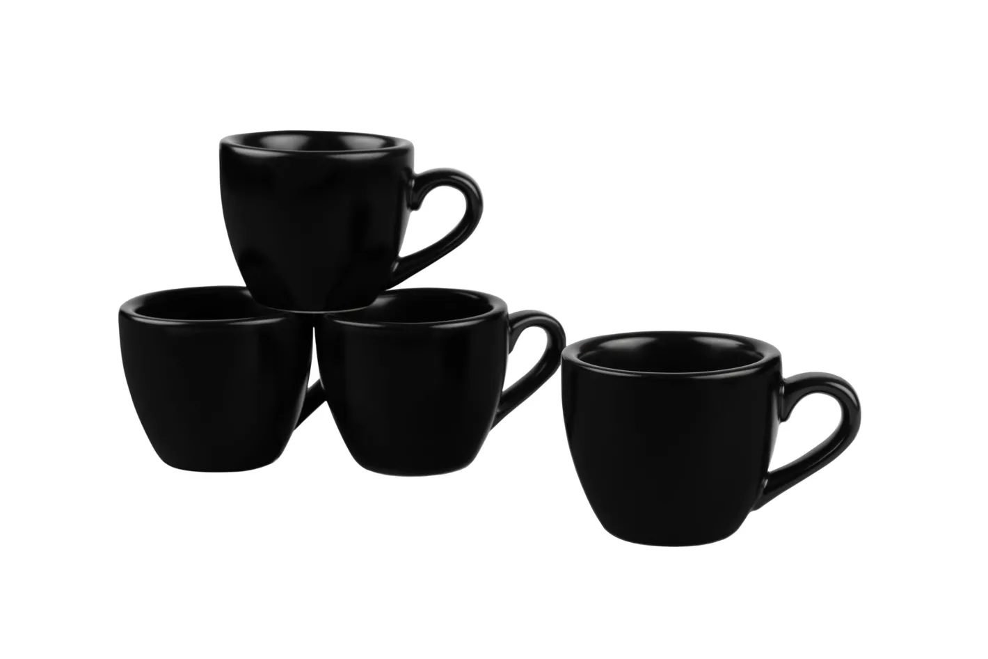 Sallys Silky Glaze Porzellan Espressotassen - 4er Set