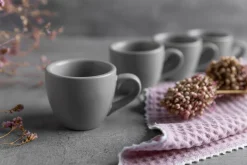 Sallys Silky Glaze Porzellan Espressotassen - 4er Set