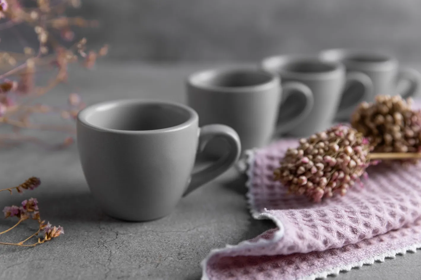 Sallys Silky Glaze Porzellan Espressotassen - 4er Set