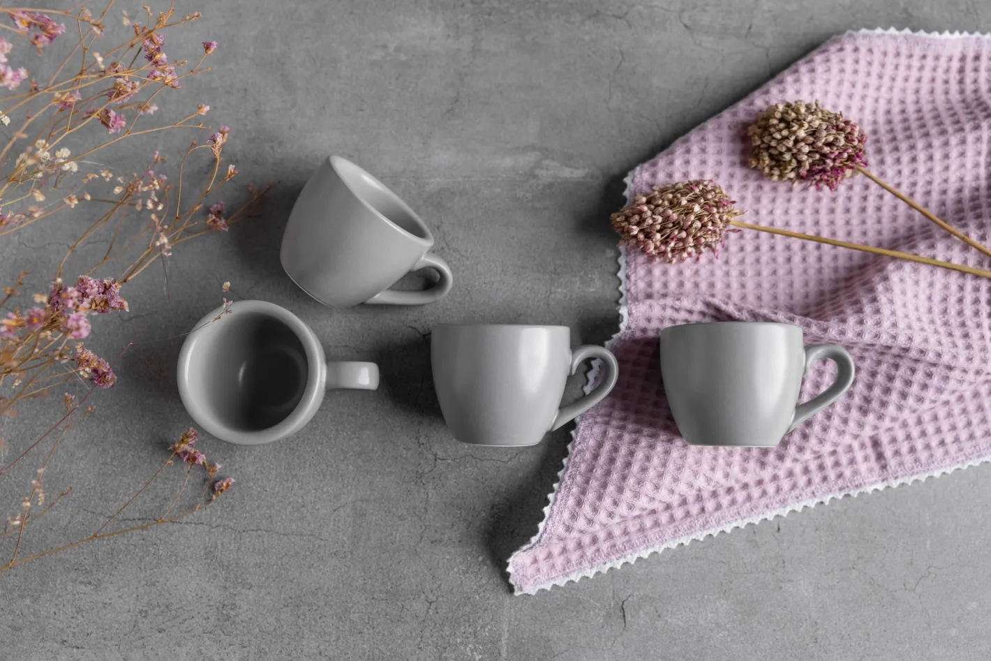 Sallys Silky Glaze Porzellan Espressotassen - 4er Set