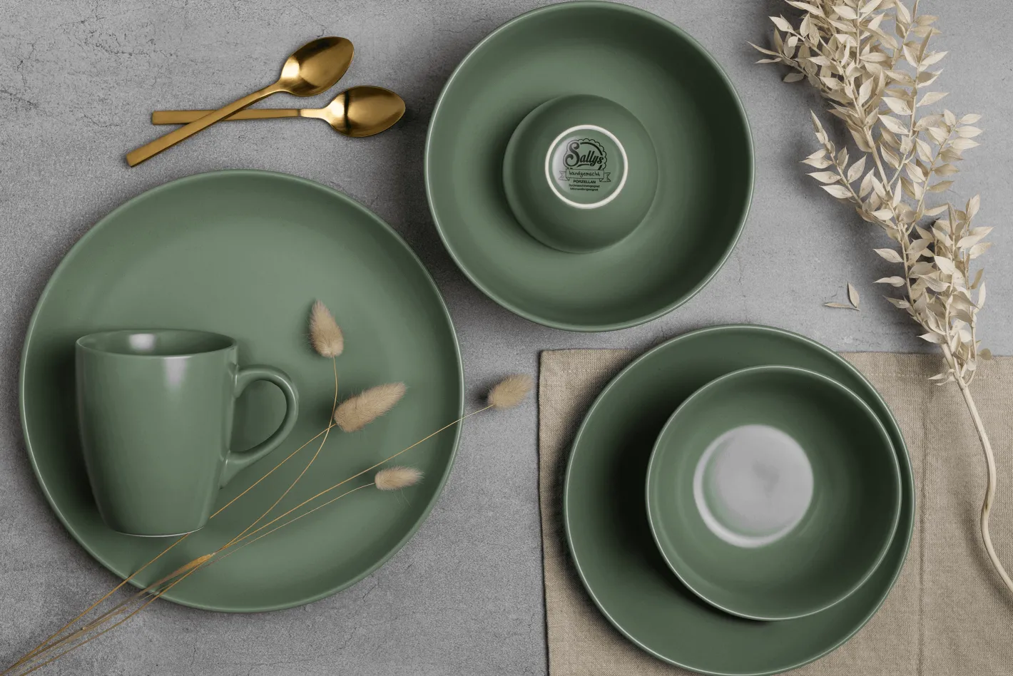 Sallys Silky Glaze Porzellan - Schälchen 2er-Set