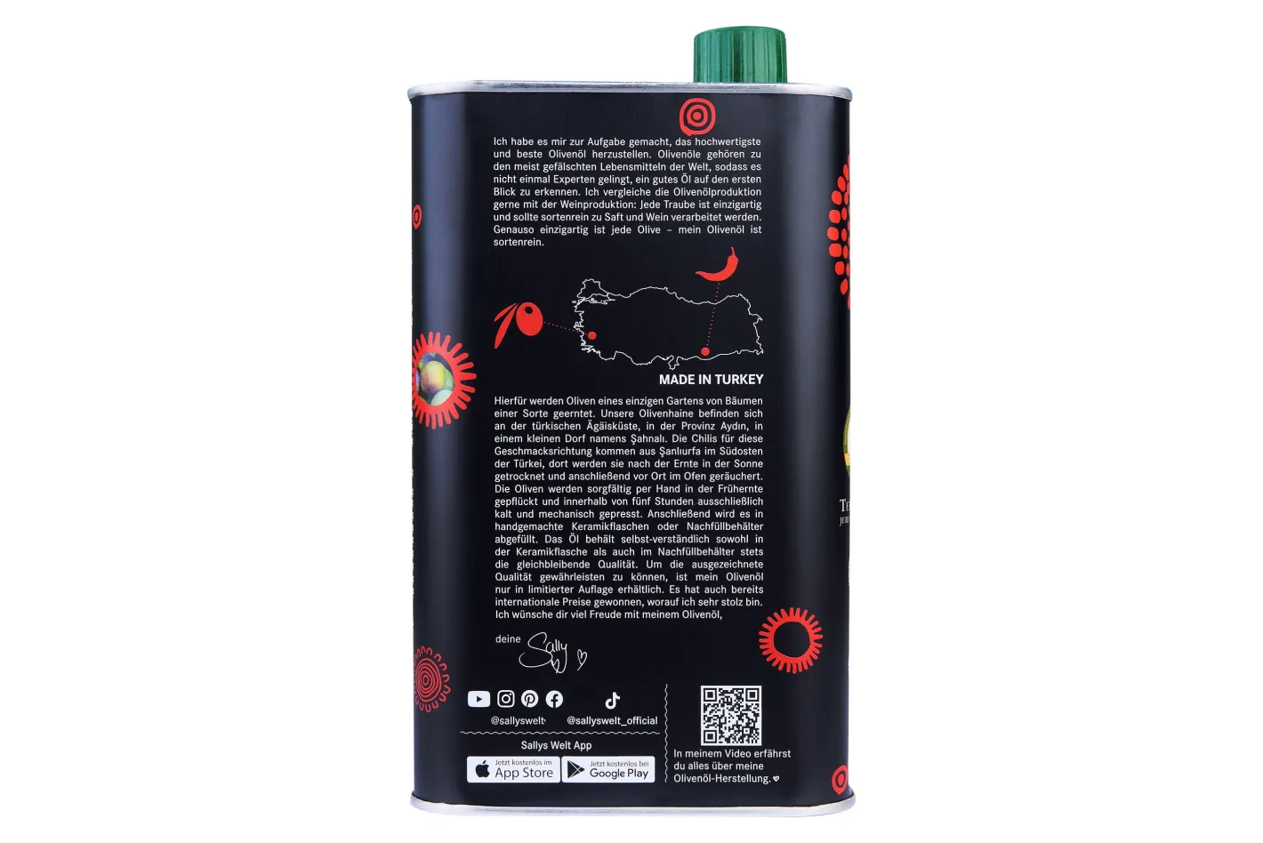Sallys Smoked-Chili-Olivenöl Nachfüllkanister