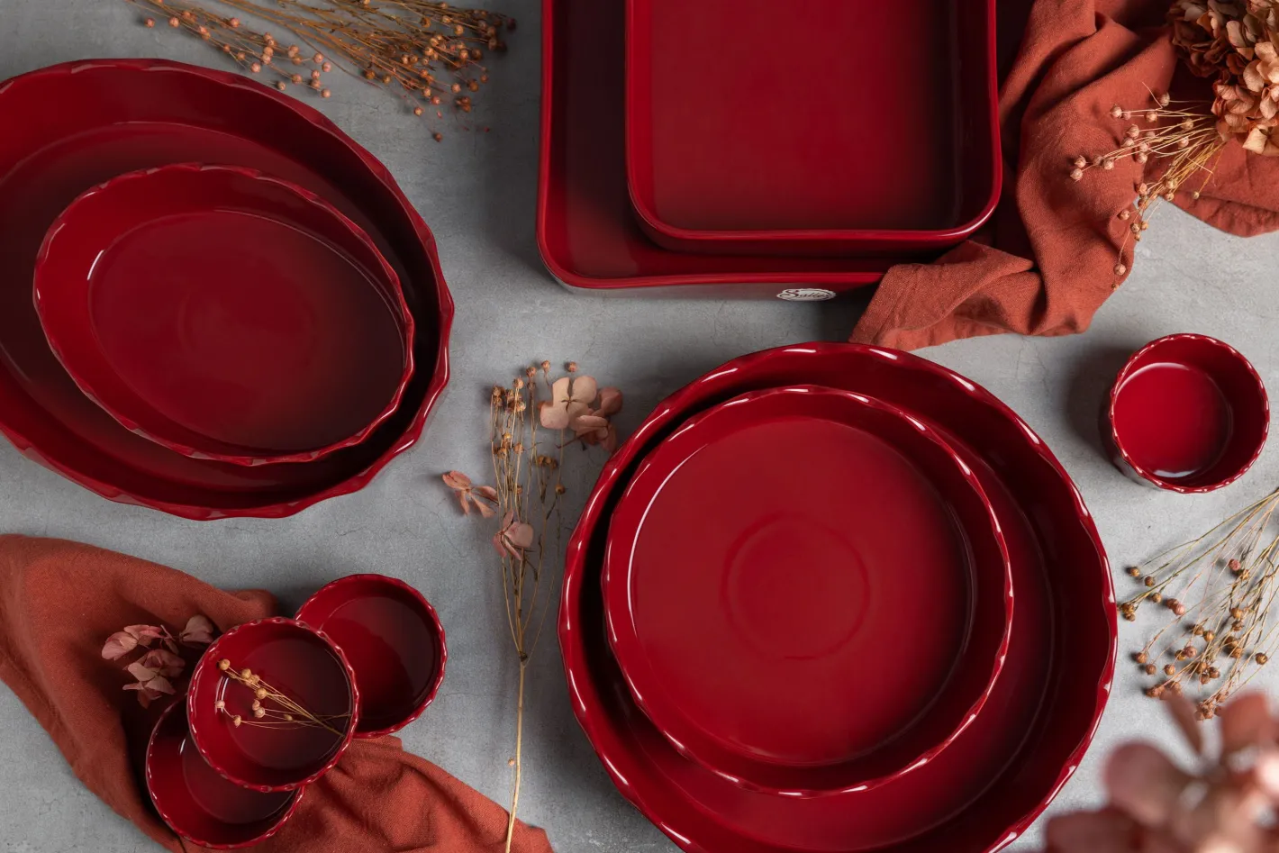 Sallys Stoneware Ofenform rund
