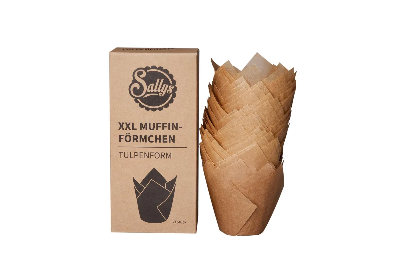 Sallys XXL Muffinförmchen - Tulpenform
